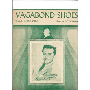 Vagabond Shoes Vintage Sheet Music Great Graphics 1949 Gallop Saxon